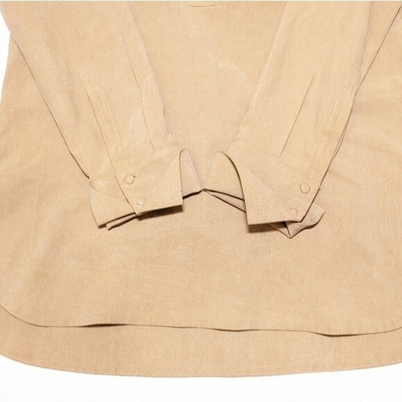 Soft Surroundings 100% Silk Long Sleeves Tunic in Brown - Picture 10 of 14